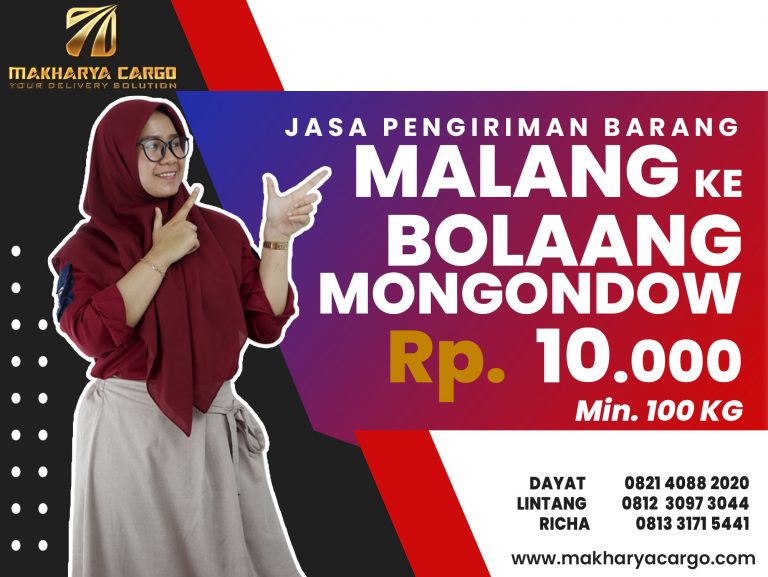Jasa Pengiriman Malang Bolaang Mongondow Gratis Jemput Barang 2021