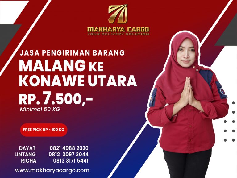 Jasa Pengiriman Barang Malang Konawe Utara Gratis Jemput Barang 2021