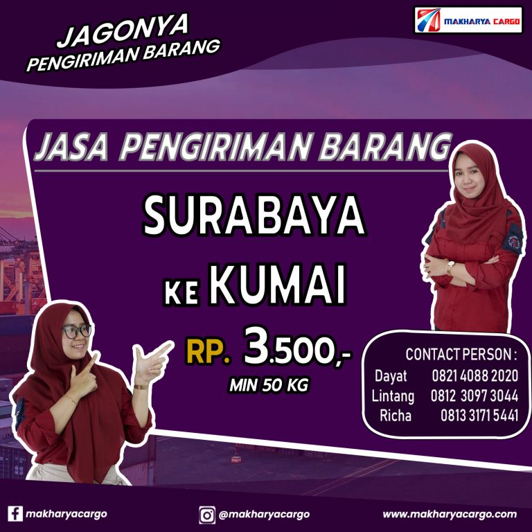 Jasa Pengiriman Barang Surabaya Kumai Gratis Jemput Barang 2021