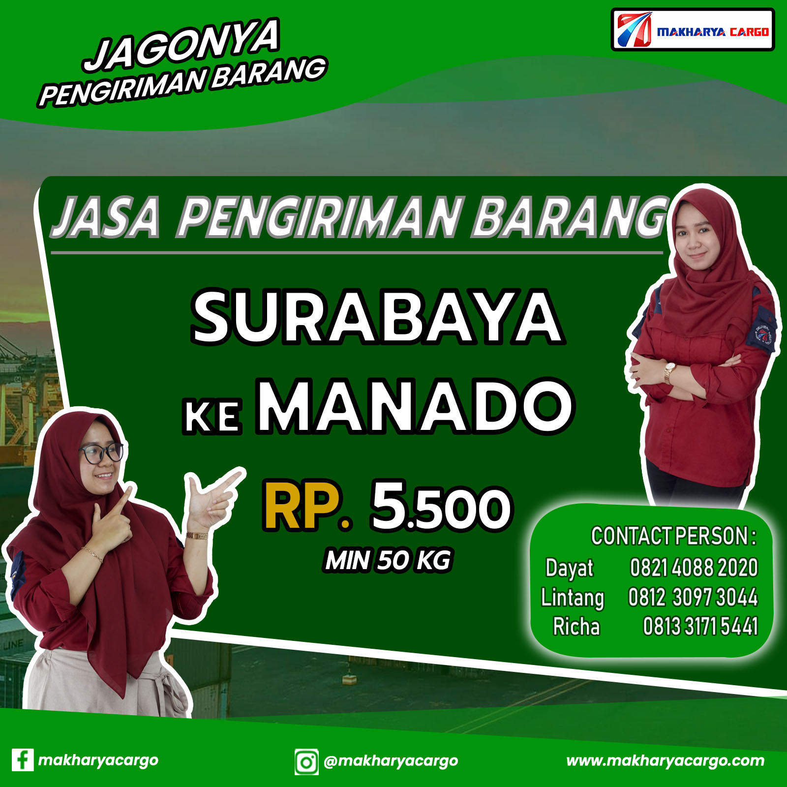 Jasa Pengiriman Barang Surabaya Manado