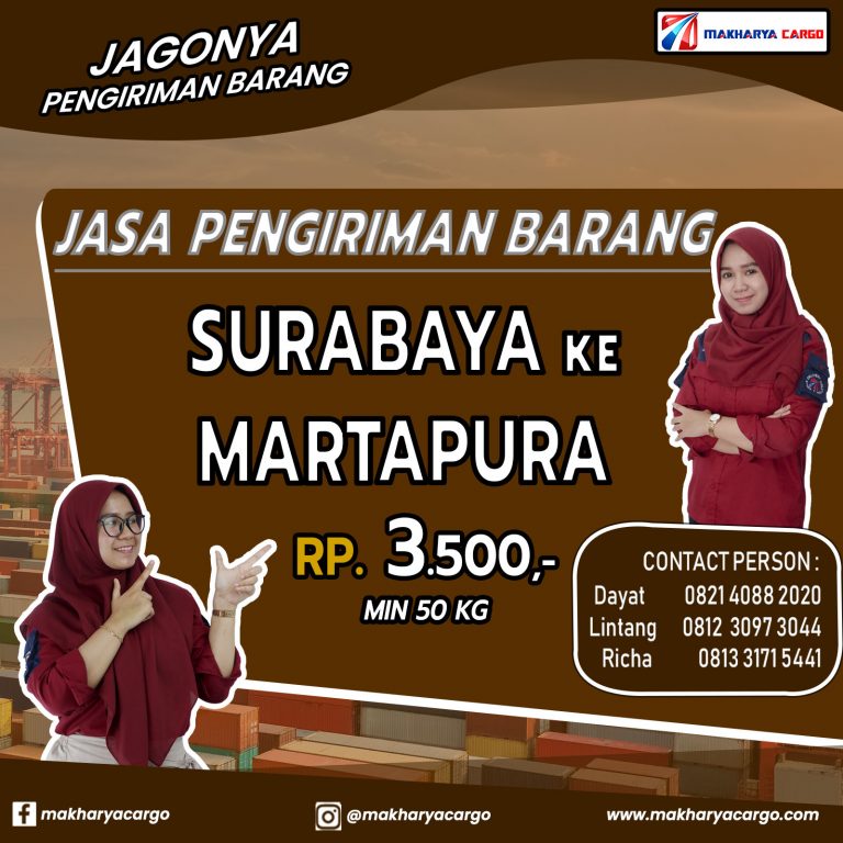 Jasa Pengiriman Barang Surabaya Martapura Gratis Jemput Barang 2021