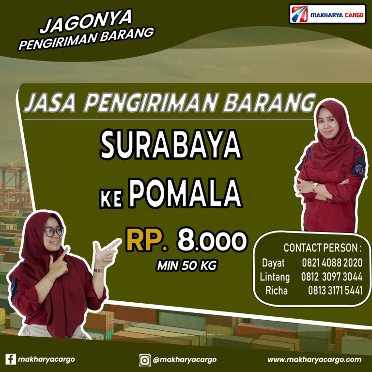 Jasa Pengiriman Barang Surabaya Pomala Gratis Jemput Barang 2021