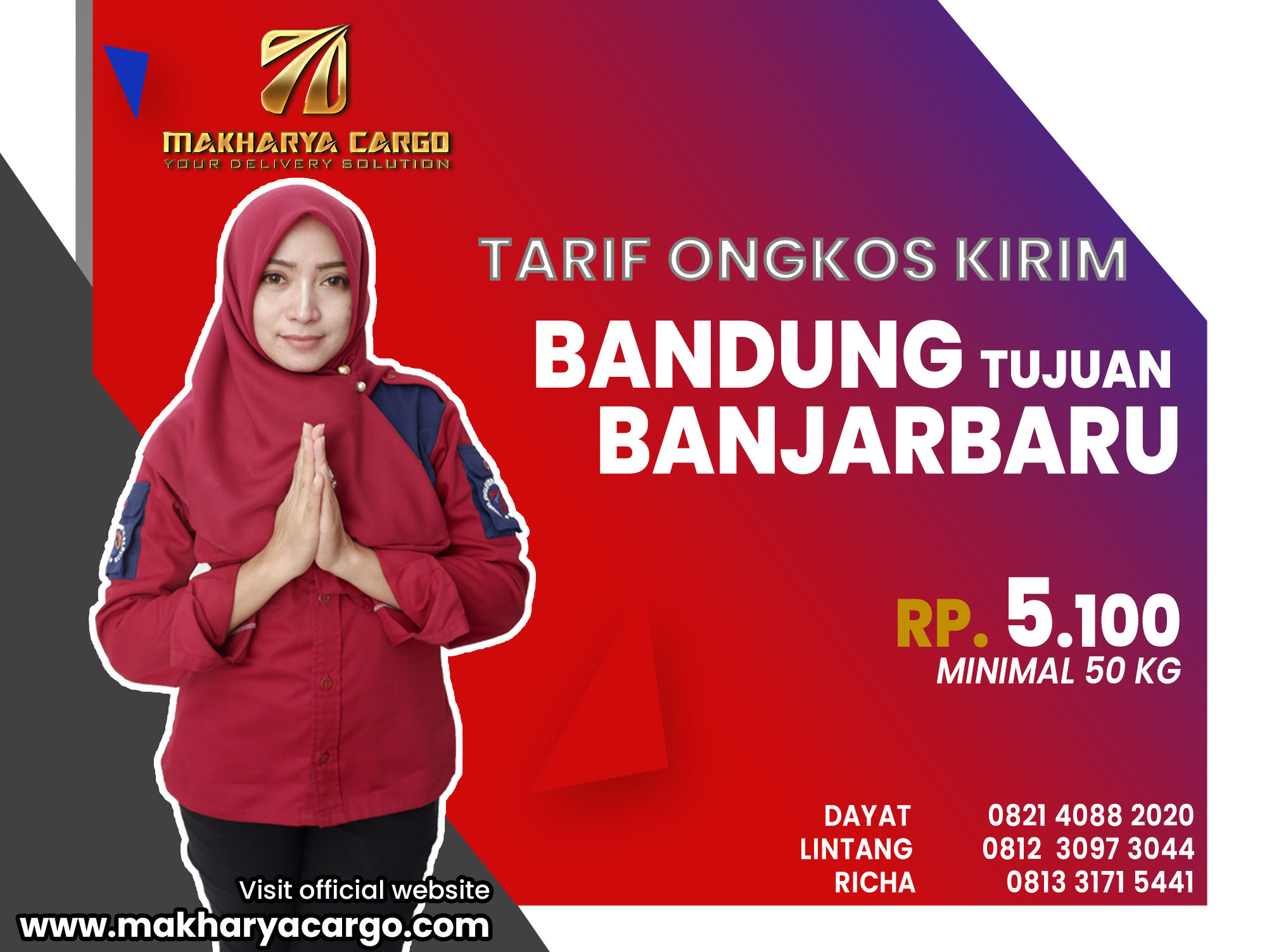 Tarif Ongkos Kirim Bandung Banjarbaru