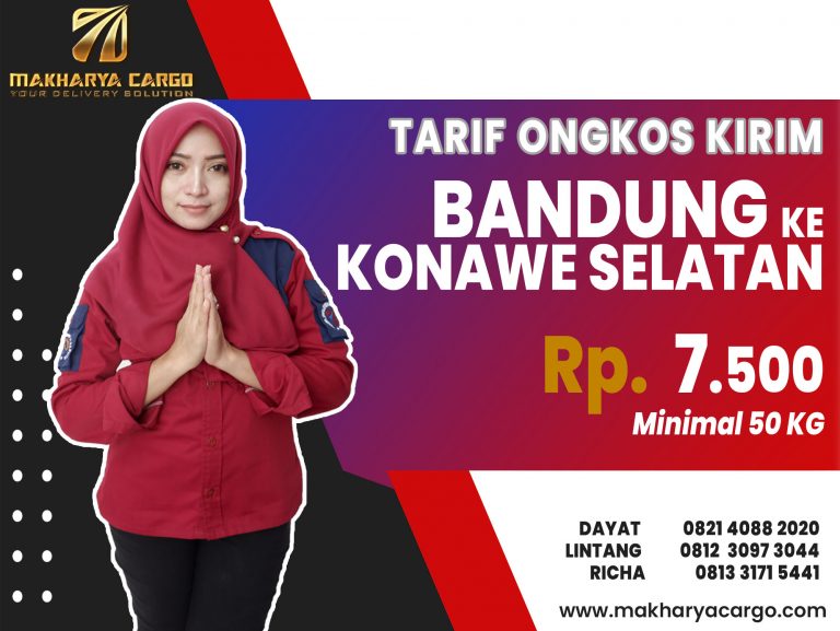 Tarif Ongkos Kirim Bandung Konawe Selatan Gratis Jemput Barang 2021