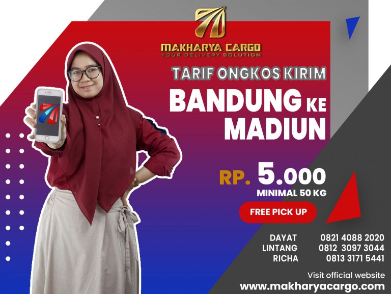 Tarif Ongkos Kirim Bandung Madiun Gratis Jemput Barang 2021