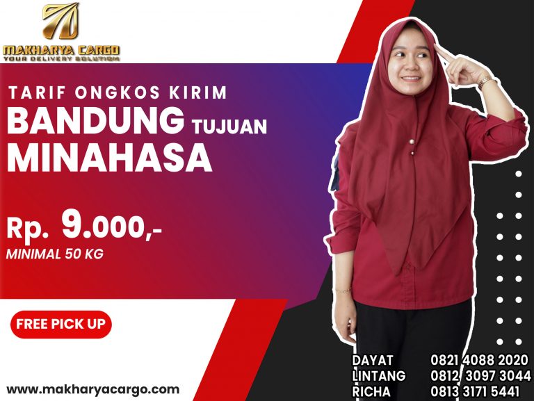 Tarif Ongkos Kirim Bandung Minahasa Gratis Jemput Barang 2021