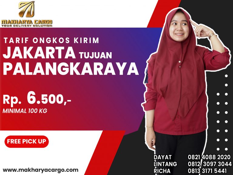Tarif Ongkos Kirim Jakarta Palangkaraya Gratis Jemput Barang 2021