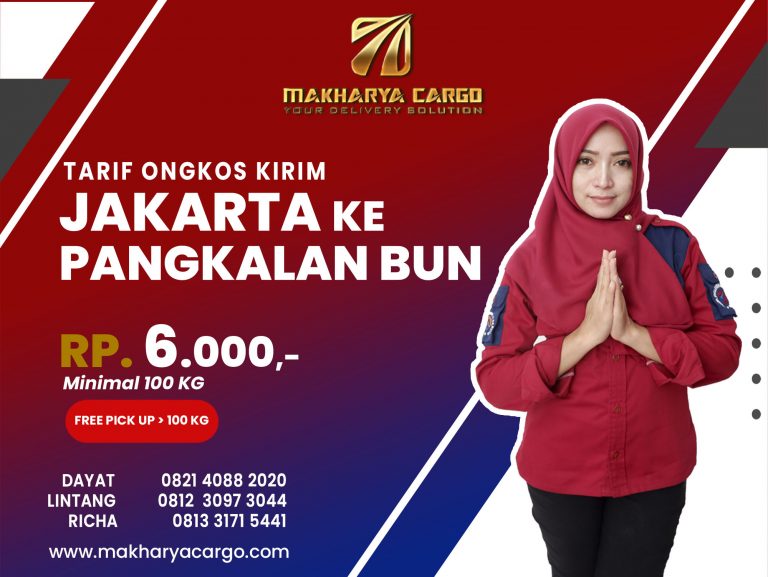 Tarif Ongkos Kirim Jakarta Pangkalan Bun Gratis Jemput Barang 2021