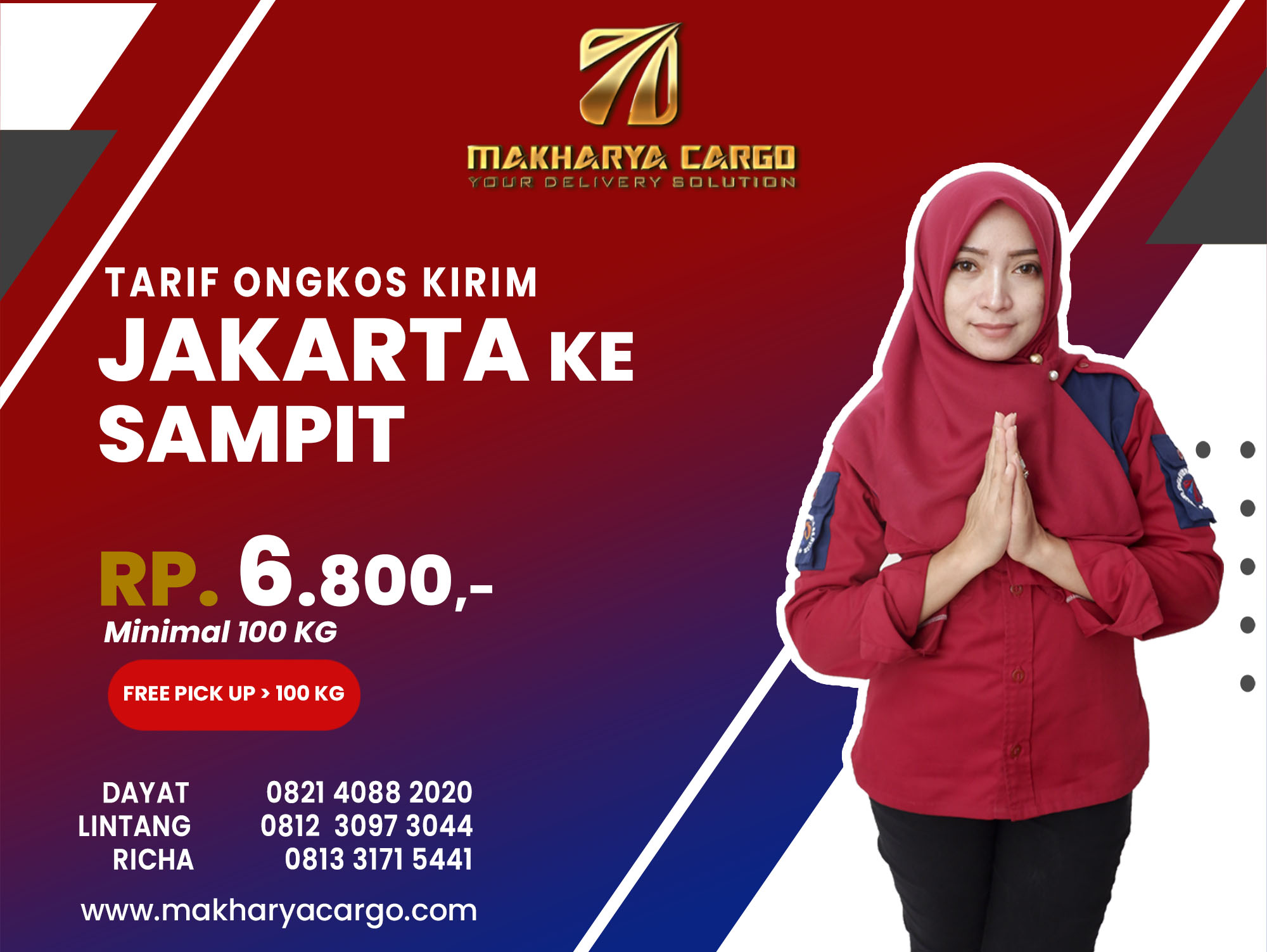 Tarif Ongkos Kirim Jakarta Sampit