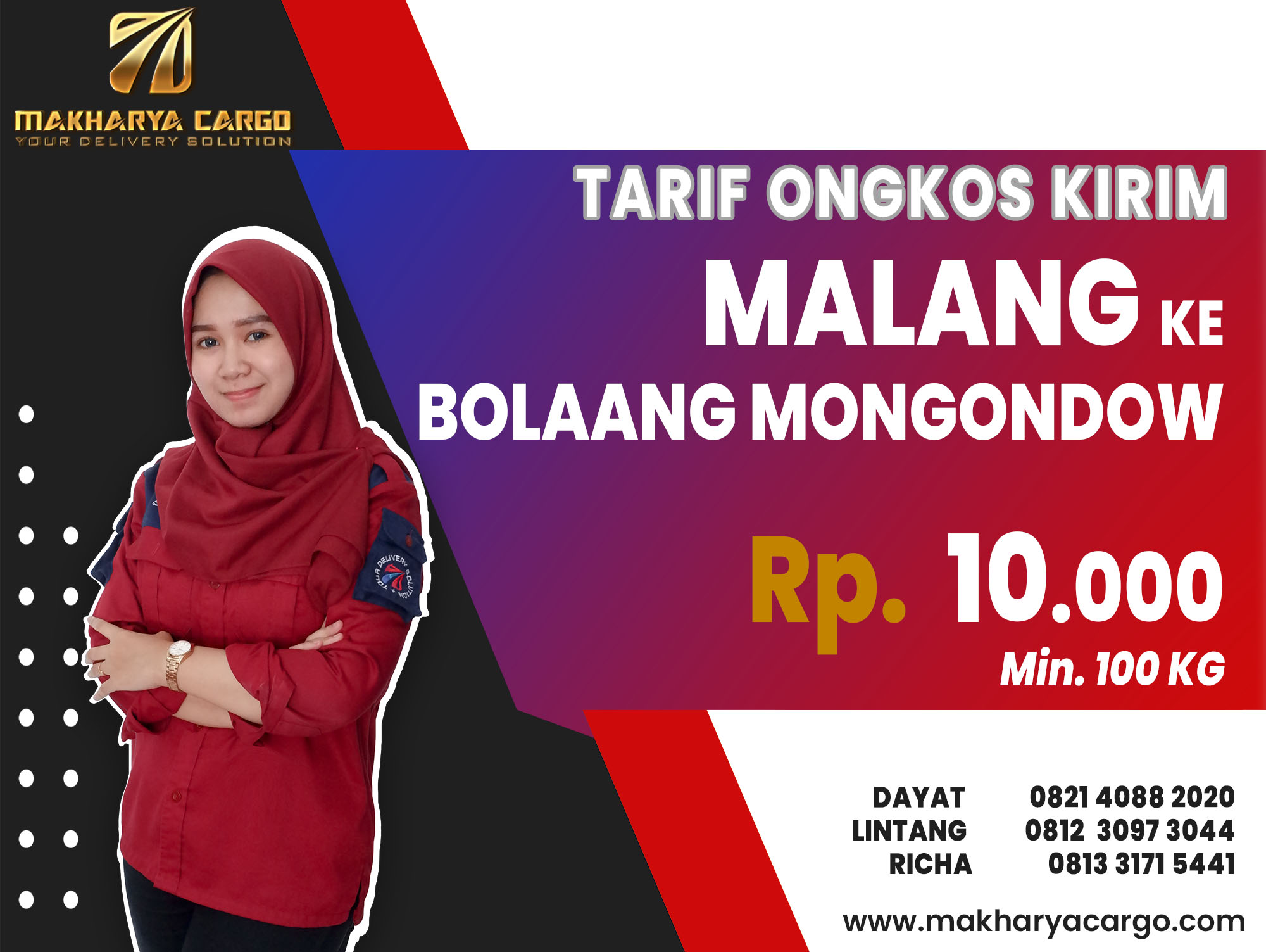 Tarif Ongkos Kirim Malang Bolaang Mongondow