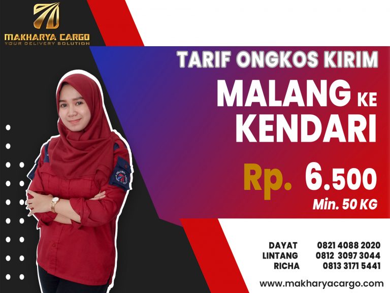 Tarif Ongkos Kirim Malang Kendari Gratis Jemput Barang 2021