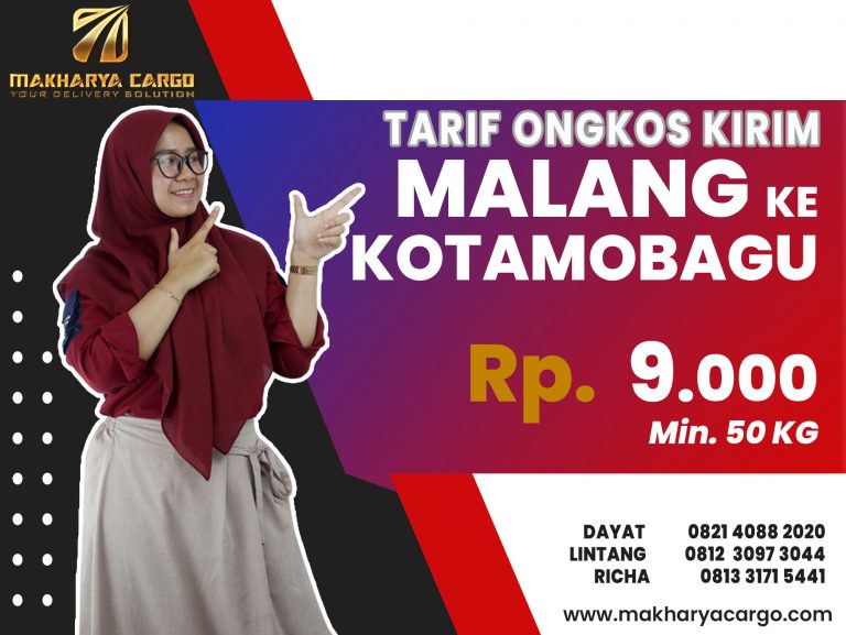 Tarif Ongkos Kirim Malang Kotamobagu Gratis Jemput Barang 2021