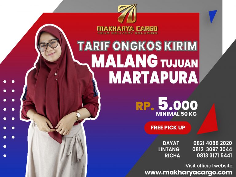 Tarif Ongkos Kirim Malang Martapura Gratis Jemput Barang 2021