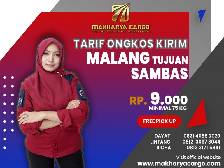 Tarif Ongkos Kirim Malang Sambas Gratis Jemput Barang 2021