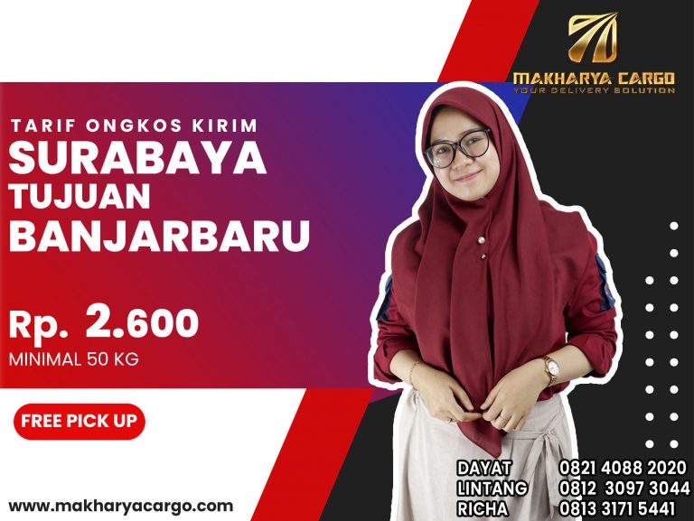 Tarif Ongkos Kirim Surabaya Banjarbaru Gratis Jemput Barang 2021