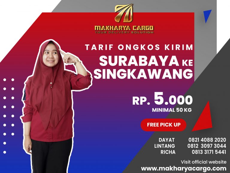 Tarif Ongkos Kirim Surabaya Singkawang Gratis Jemput Barang 2021