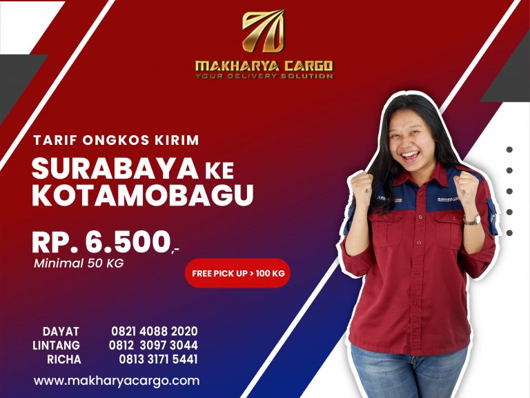 Tarif Ongkos Kirim Surabaya Kotamobagu Gratis Jemput Barang 2021