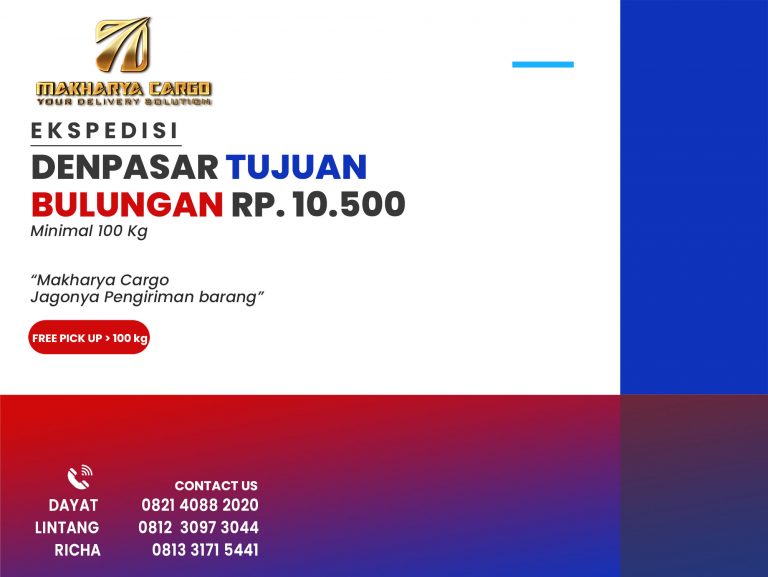 Ekspedisi Denpasar Bulungan Gratis Jemput Barang 2021