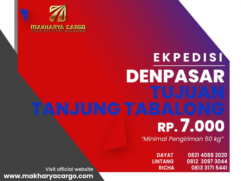 Ekspedisi Denpasar Tanjung Tabalong Gratis Jemput Barang 2021