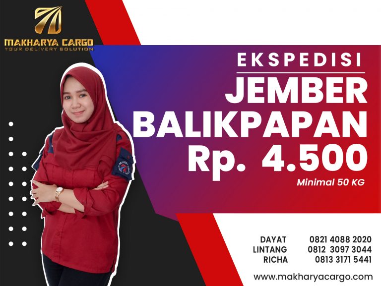 Ekspedisi Jember Balikpapan Gratis Jemput Barang 2021