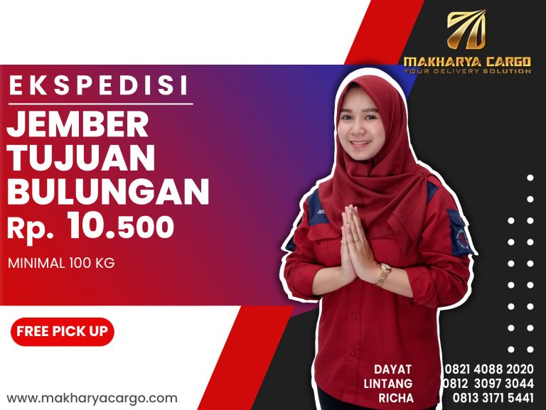 Ekspedisi Jember Bulungan Gratis Jemput Barang 2021