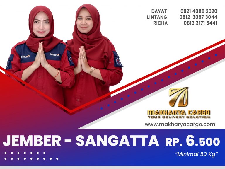 Ekspedisi Jember Sangatta Gratis Jemput Barang Rp.6500