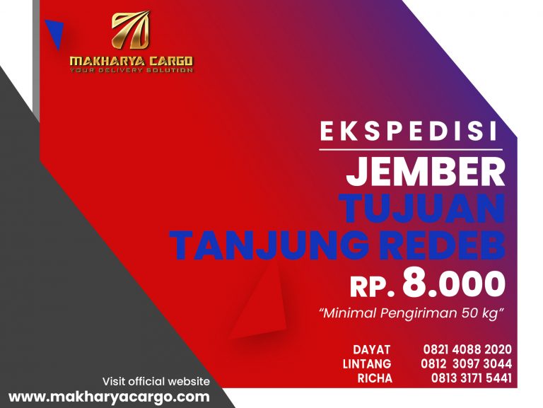 Ekspedisi Jember Tanjung Redeb Gratis Jemput Barang Rp.8000