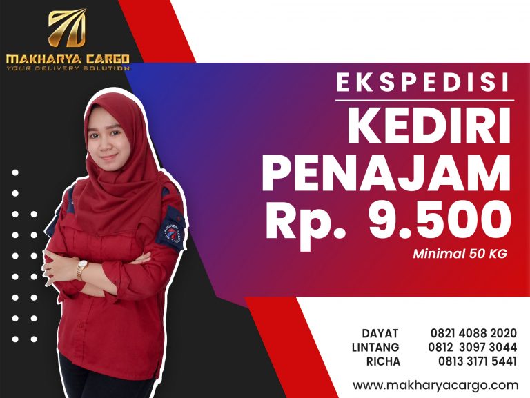 Ekspedisi Kediri Penajam Gratis Jemput Barang Rp.9500