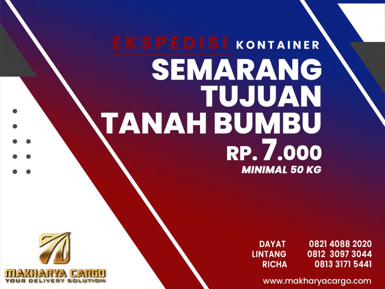 Ekspedisi Kontainer Semarang Tanah Bumbu Gratis Jemput Barang 2021