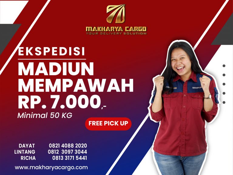 Ekspedisi Madiun Mempawah Rp7000 gratis jemput barang