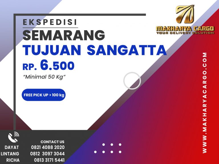 Ekspedisi Semarang Sangatta Gratis Jemput Barang 2021