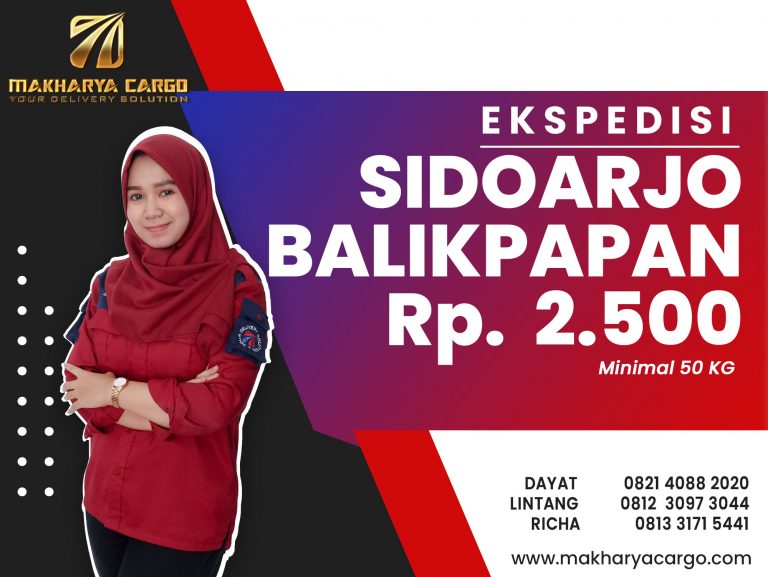 Ekspedisi Sidoarjo Balikpapan Gratis Jemput Barang 2021