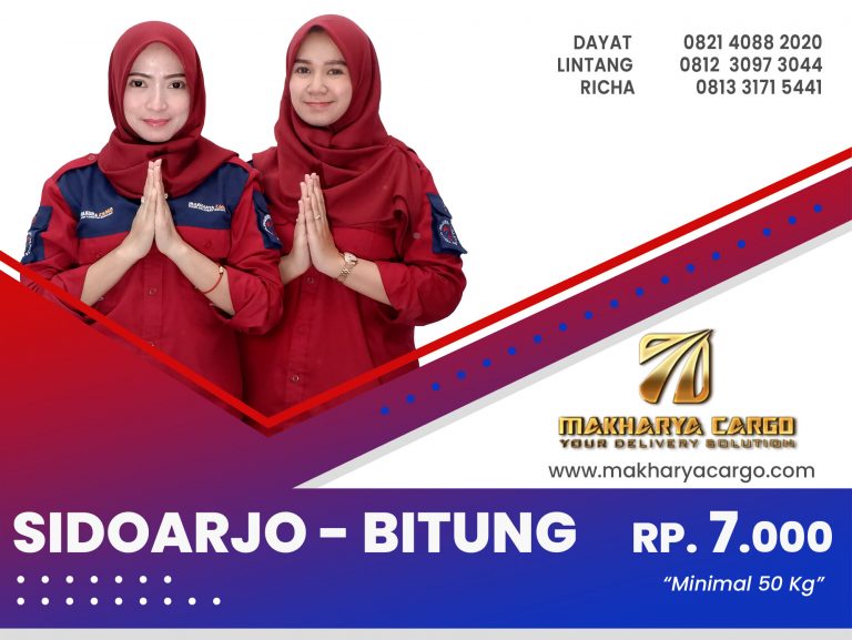 Ekspedisi Sidoarjo Bitung Rp7000 gratis jemput barang