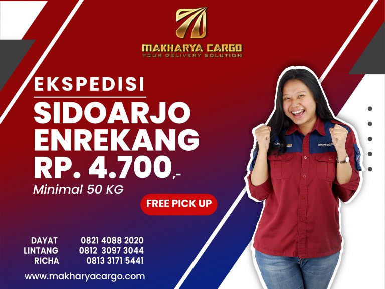 Ekspedisi Sidoarjo Enrekang Rp4700 gratis jemput barang