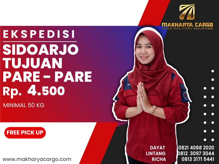 Ekspedisi Sidoarjo Pare-Pare Rp4500 gratis jemput barang