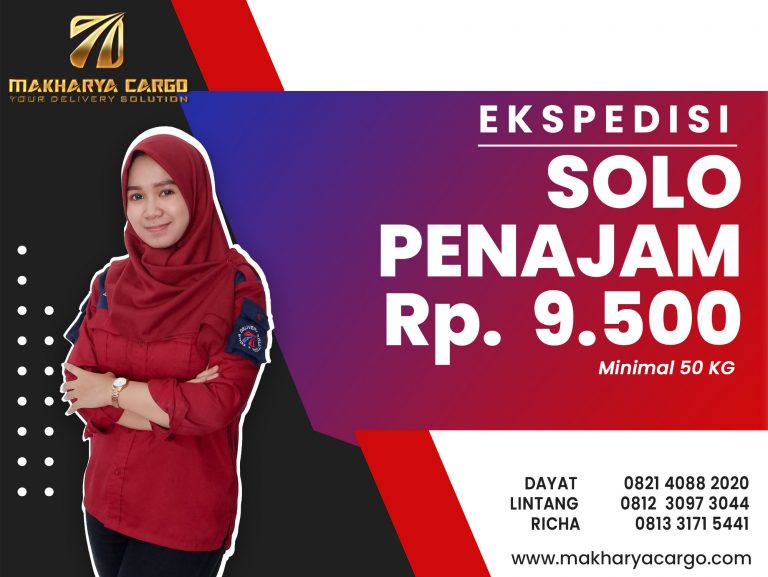 Ekspedisi Solo Penajam Gratis Jemput Barang Rp.9500