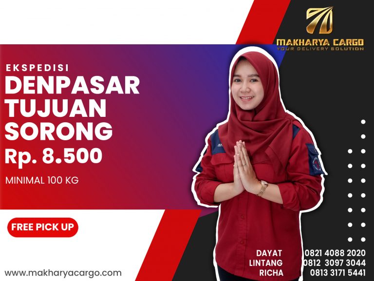 Ekspedisi Denpasar Sorong Ongkir Rp 8,500 Termurah