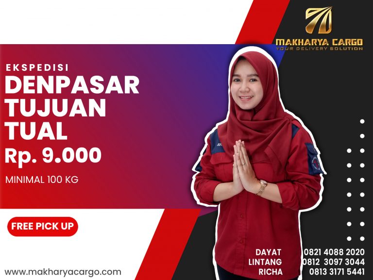 Ekspedisi Denpasar Tual Ongkir Rp 9,000 Termurah