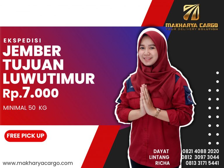 Ekspedisi Jember Luwu Timur Gratis Jemput Barang 2021