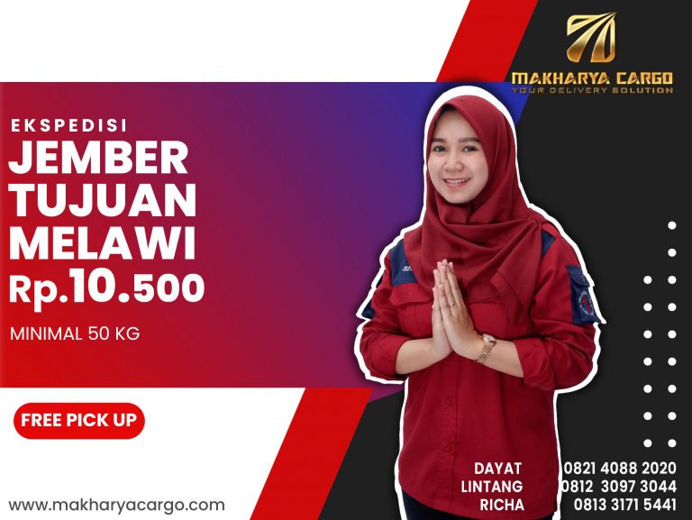 Ekspedisi Jember Melawi Ongkir Rp 10,500 Termurah