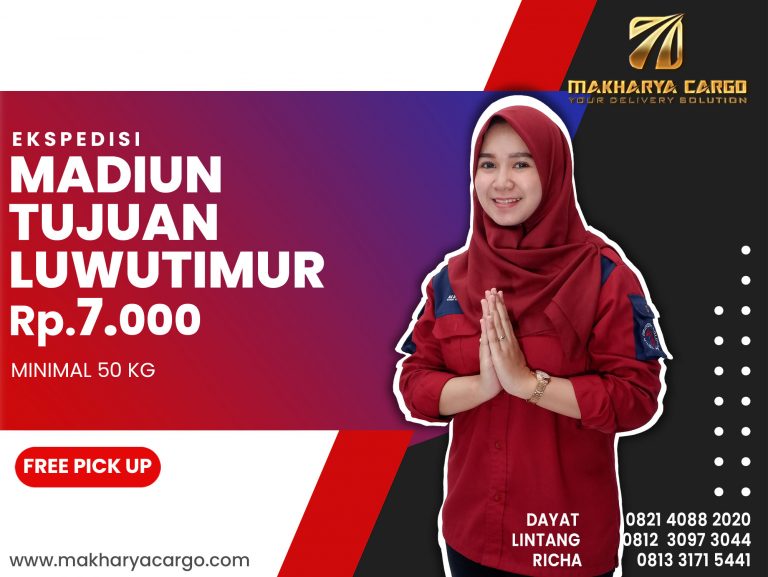 Ekspedisi Madiun Luwu Timur Rp7000 gratis jemput barang
