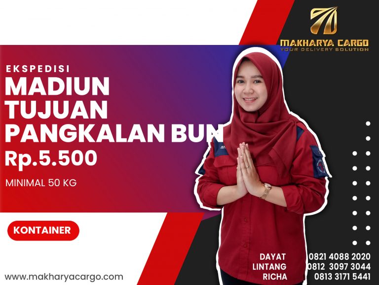 Ekspedisi Madiun Pangkalan Bun‎ Ongkir Rp 5,500 Termurah