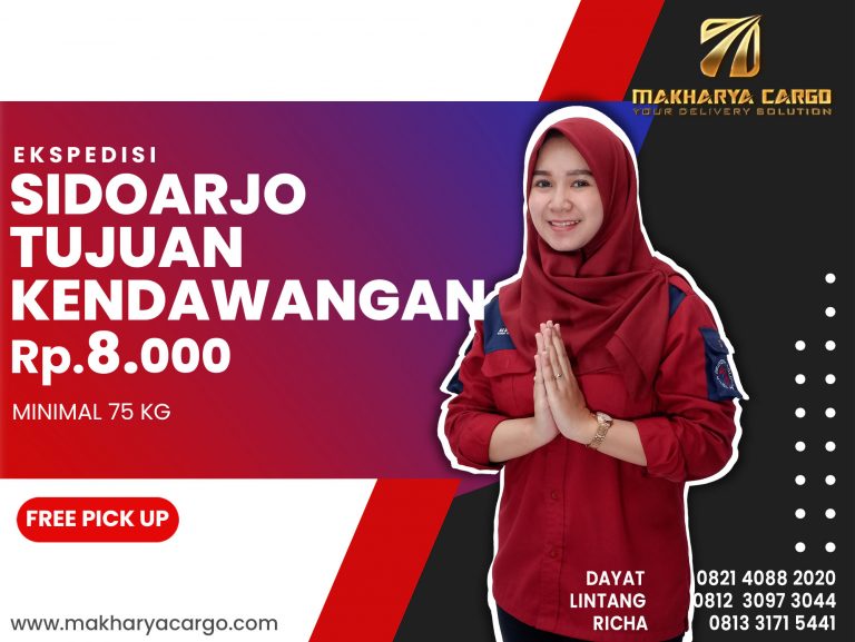Ekspedisi Sidoarjo Kendawangan Ongkir Rp 8,000 Termurah