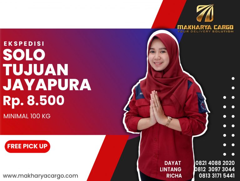 Ekspedisi Solo Jayapura Ongkir Rp 8.500 Termurah