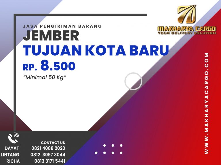 Jasa Pengiriman Barang Jember Kota Baru Gratis Jemput Barang 2021
