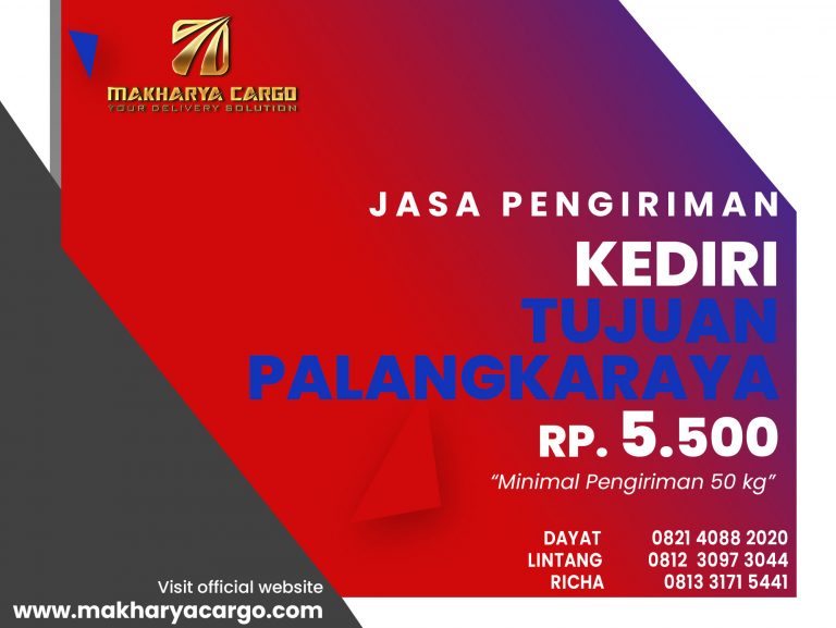 Jasa Pengiriman Kediri Palangkaraya Gratis Jemput Barang 2021
