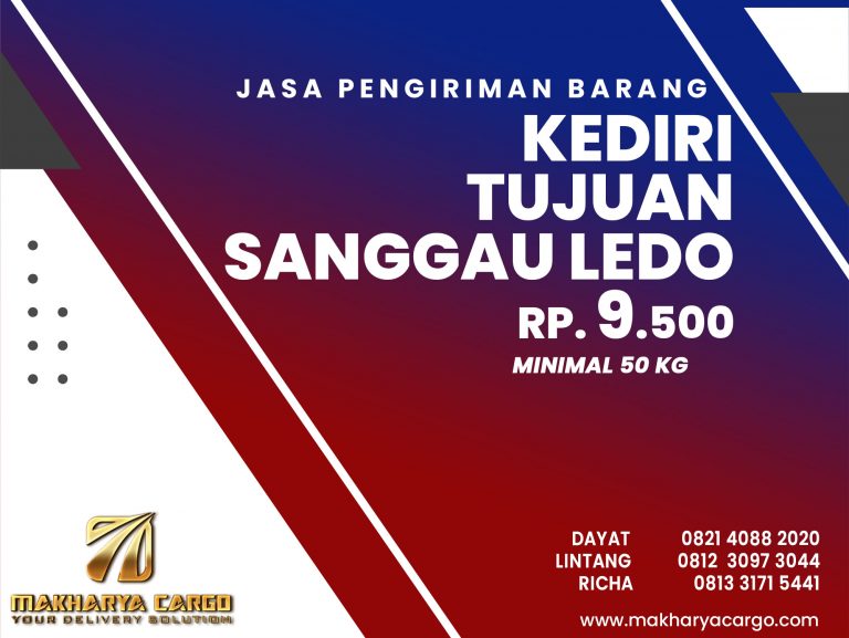 Jasa Pengiriman Kediri Sanggau Ledo Gratis Jemput Barang 2021