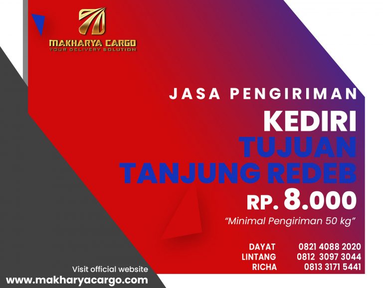 Jasa Pengiriman Kediri Tanjung Redeb Gratis Jemput Barang 2021