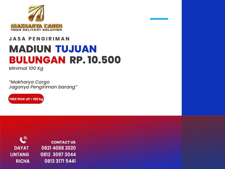 Jasa Pengiriman Barang Madiun Bulungan Gratis Jemput Barang 2021