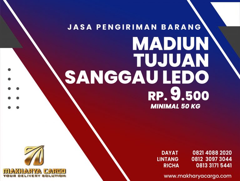Jasa Pengiriman Madiun Sanggau Ledo Gratis Jemput Barang 2021